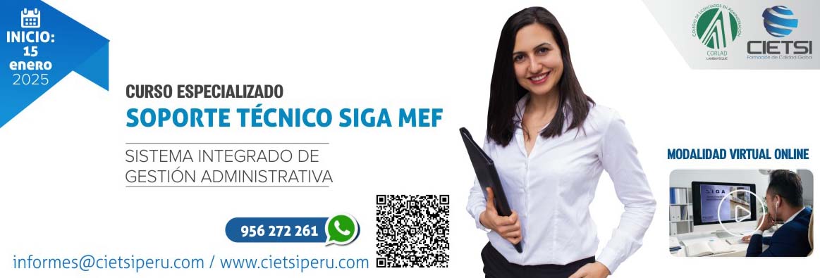 CURSO ESPECIALIZADO SOPORTE TÉCNICO SIGA MEF 2025